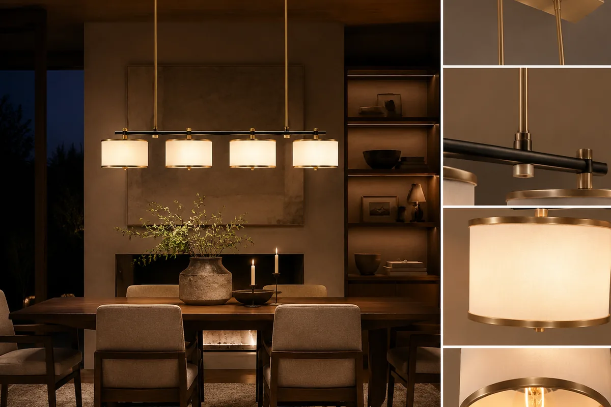 Room after warm pendant lighting