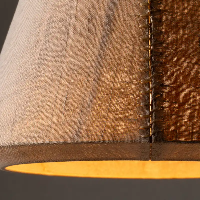 Woven fabric shade texture with warm light
