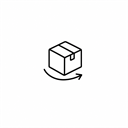 Fast shipping parcel icon