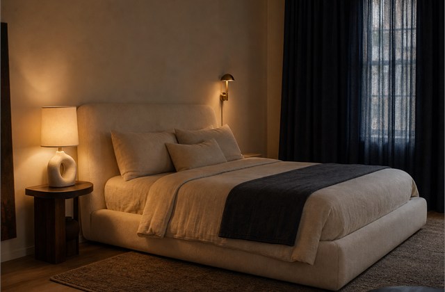 Evening bedroom lighting option