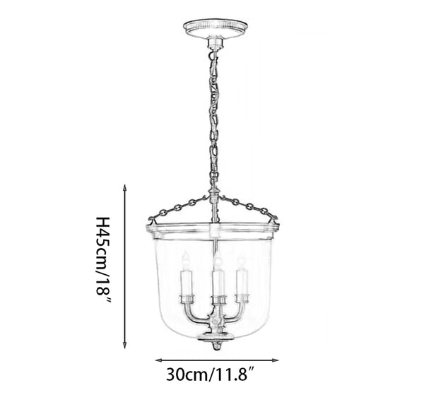 Thomas OBrien Merchant Brass Pendant Light