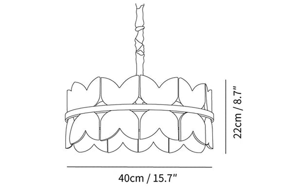 Patanga Alabaster Butterfly Chandelier