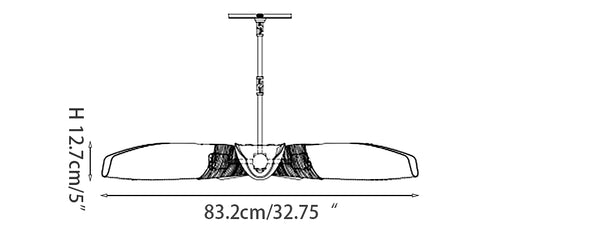 Utopia Five Arm Chandelier