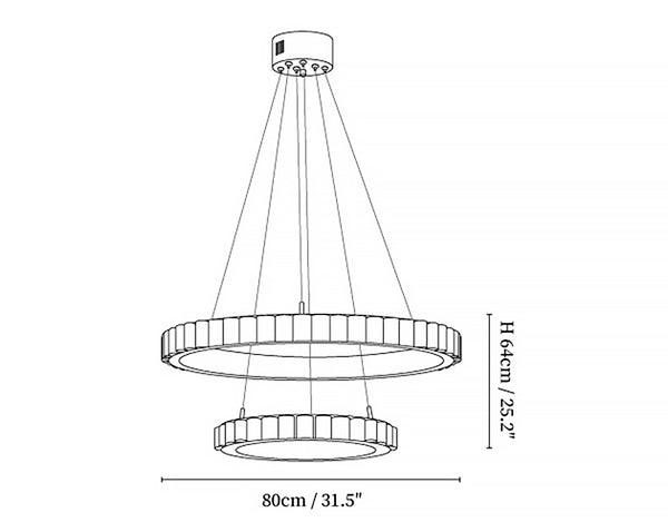 Avalon Halo Alabaster Chandelier