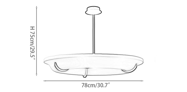 Eric Schmitt Anneau Plaster Chandelier
