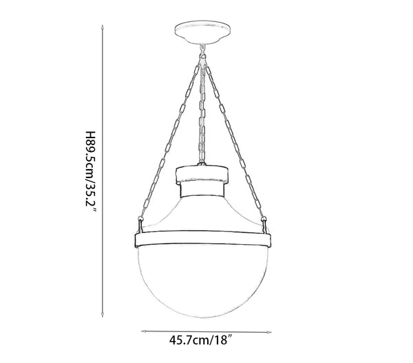 Modern Schoolhouse Lantern Pendant Lamp