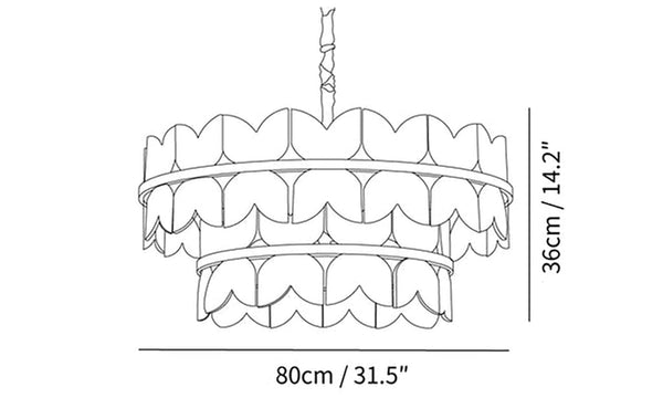 Patanga Alabaster Butterfly Chandelier