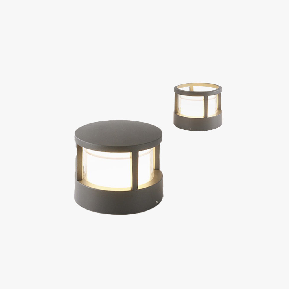 Pena Schwarz & Weiß Außensockelleuchte,  ∅11/16CM - Lumpaz