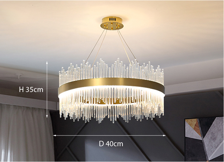 Marilyn Moderne Luxuriöse Kristall Kronleuchter, ∅50CM - Lumpaz