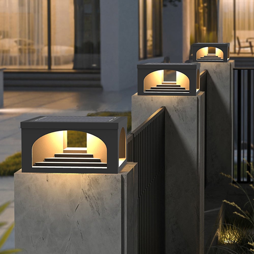 Riley Treppe-Design Solar Außensockelleuchte Solar, 10CM/15CM/20CM/25CM Lang - Lumpaz