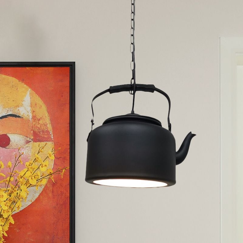 Alessio Vintage Pendelleuchte Kannendesign, 3 Farben, 28CM Lang - Lumpaz