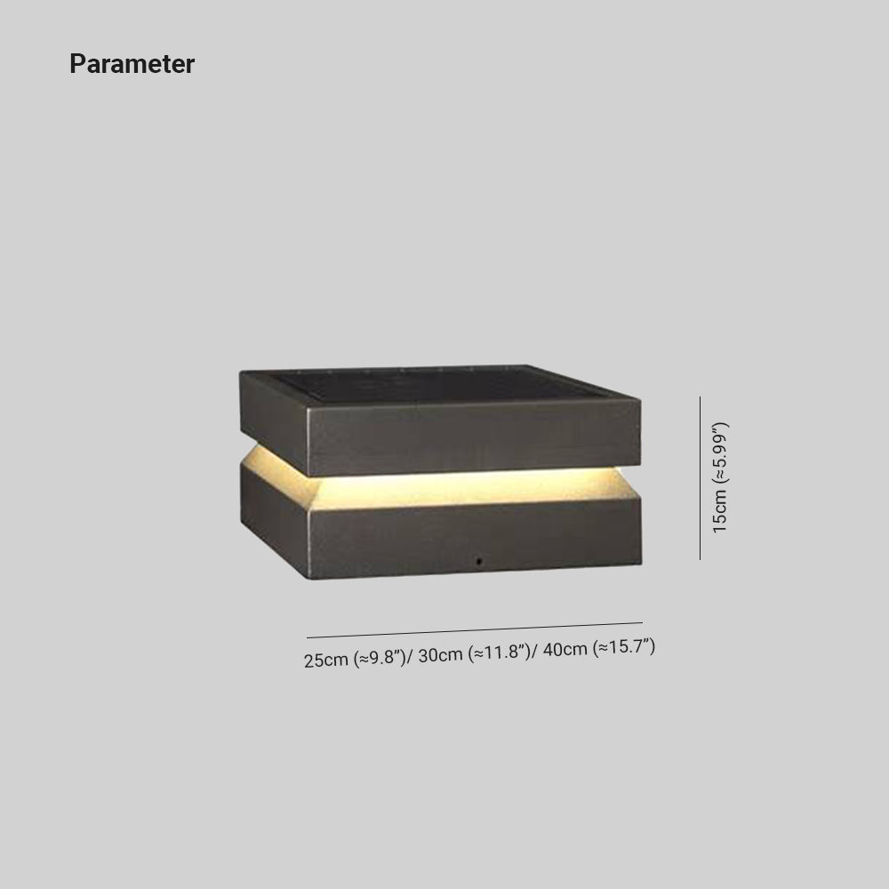 Riley Solar Außensockelleuchte, 25CM/30CM/40CM Lang - Lumpaz