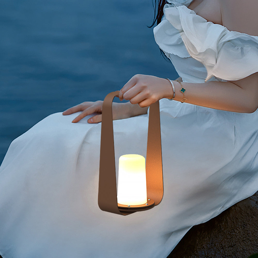 Orr Minimalistisch Wiederaufladbar Außenleuchte Kerzenform , 18CM Lang - Lumpaz