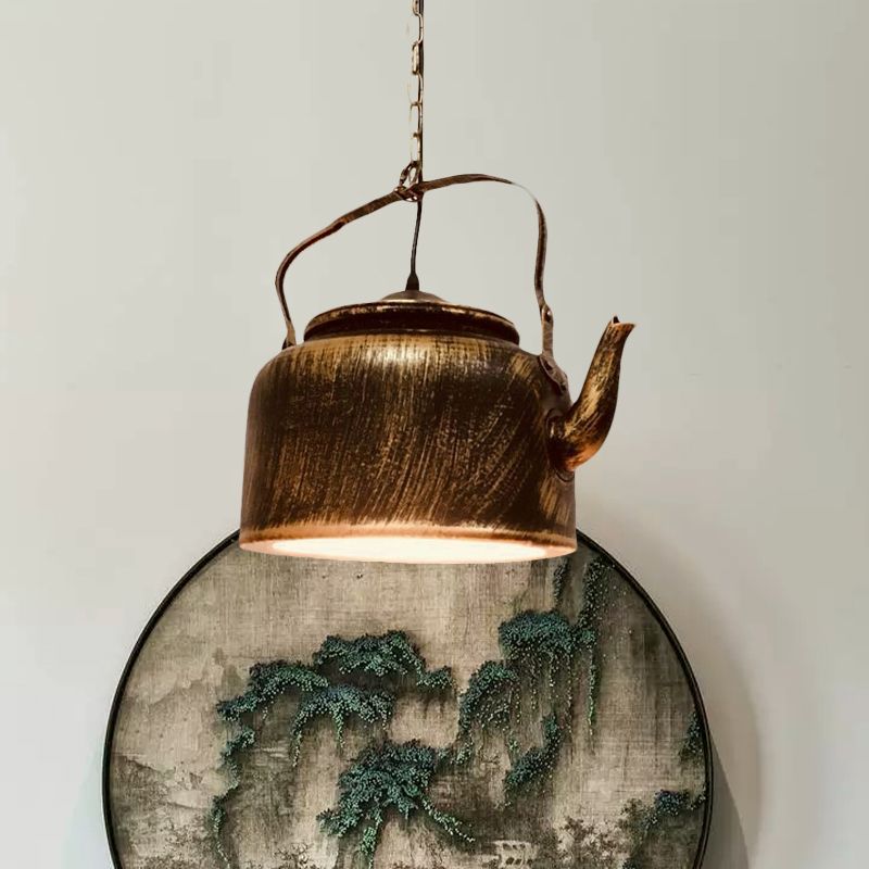 Alessio Vintage Pendelleuchte Kannendesign, 3 Farben, 28CM Lang - Lumpaz