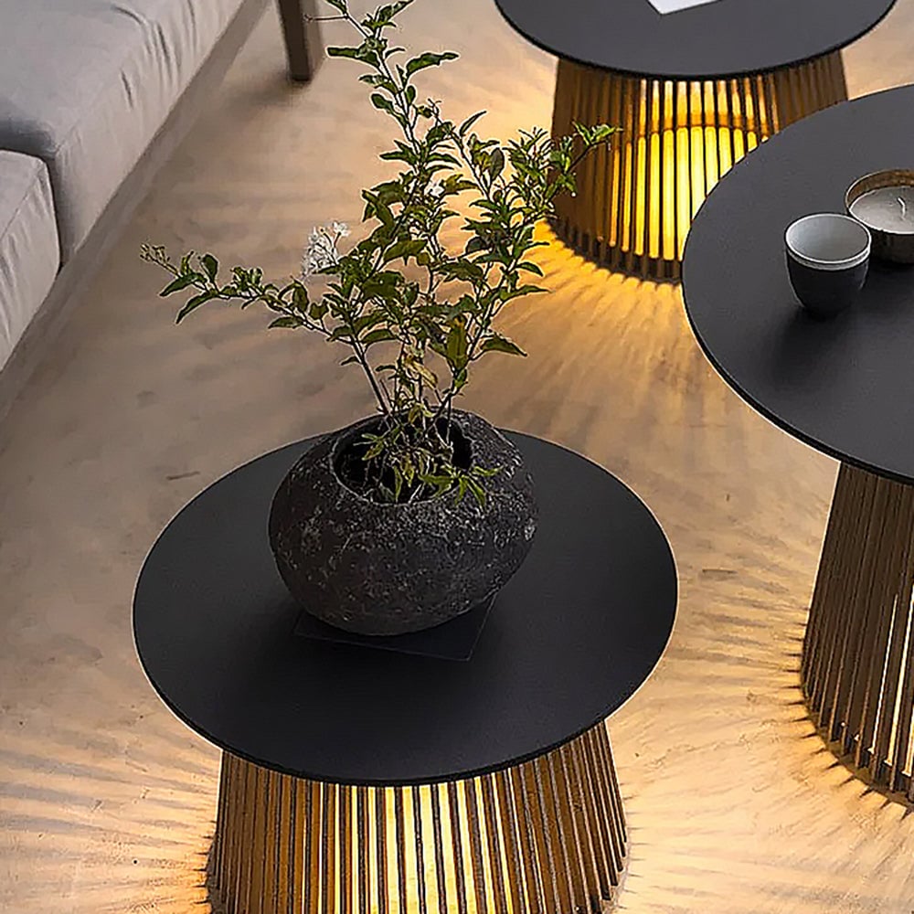 Orr Außenstehleuchte /mit Tisch, Solar, Höhe 40/50/70CM - Lumpaz