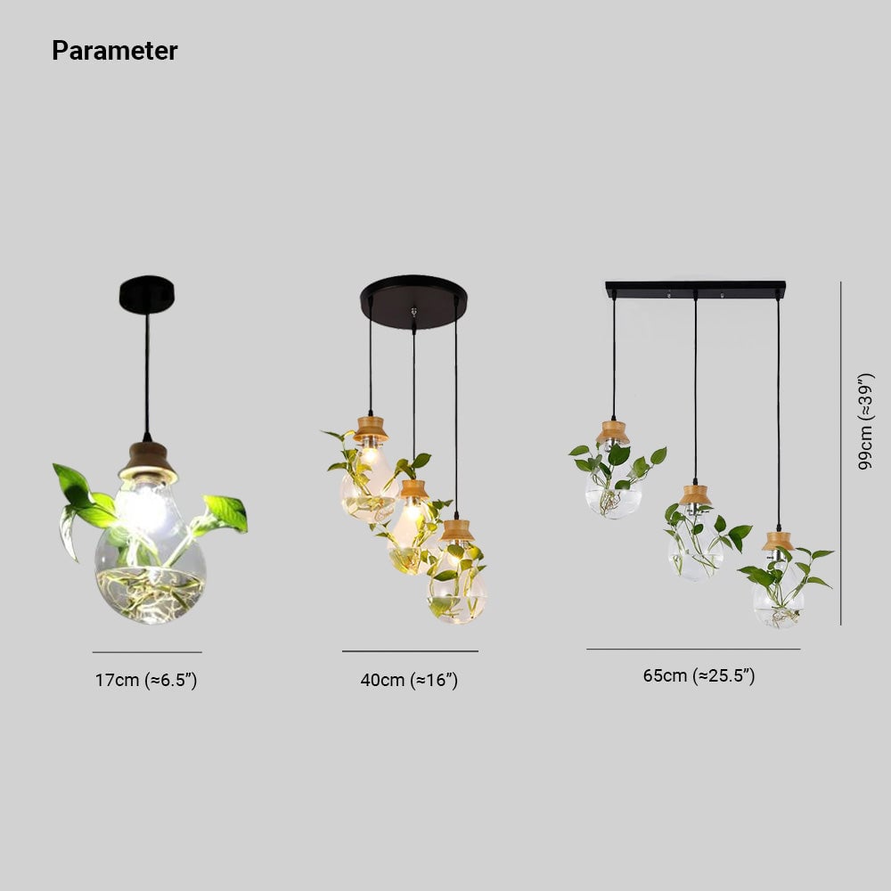 Nest Pendelleuchte Pflanzentopf-Cluster, 2 Farben/Shape, 1/3-flammig - Lumpaz