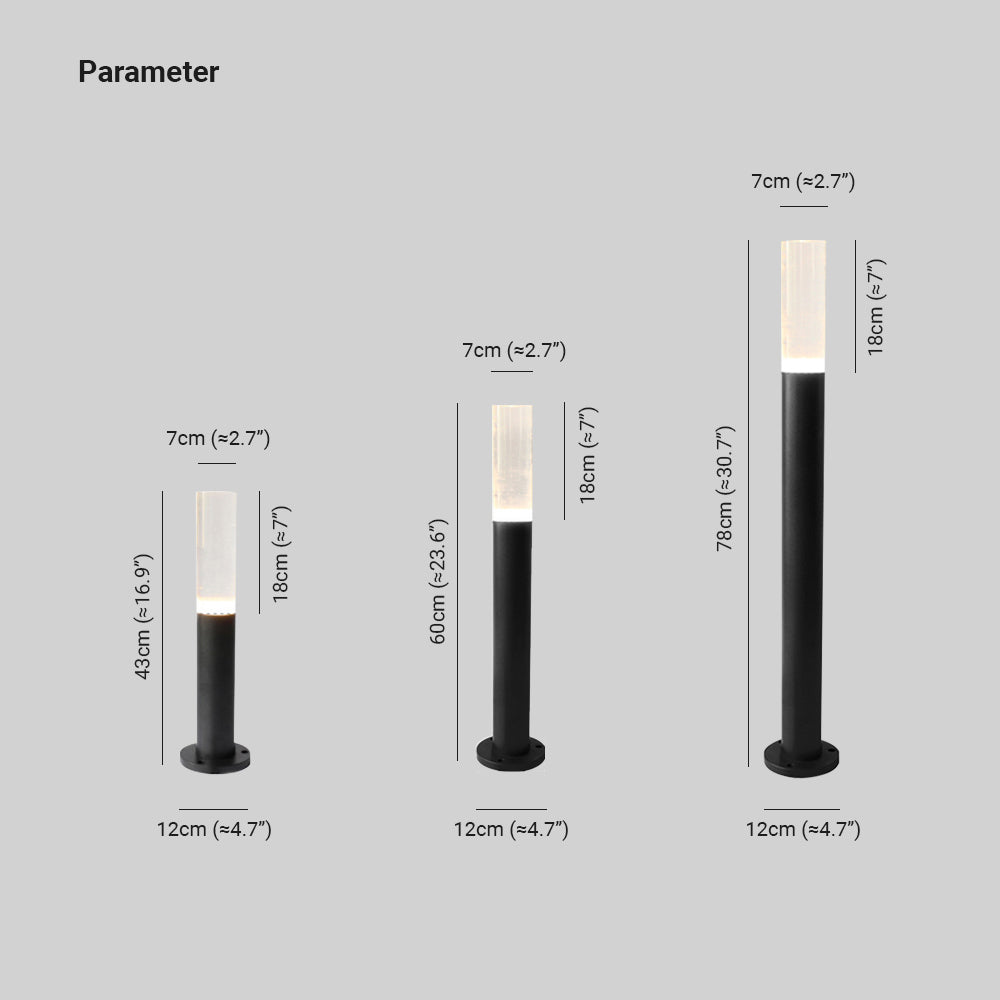 Pena Außen Pollerleuchte Zeitgenössisch, 43/60/78CM Lang - Lumpaz