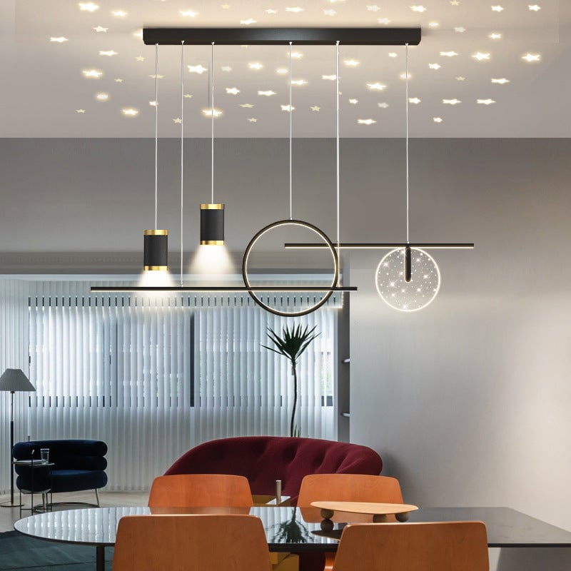 Madina Modern Pendelleuchte Line für Esszimmer,100CM Lang - Lumpaz