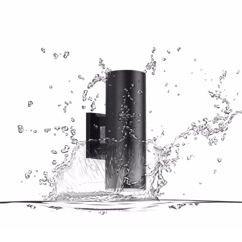 Orr Außenwandleuchte Doppelkopf, Metall &Glas, Wasserdicht - Lumpaz