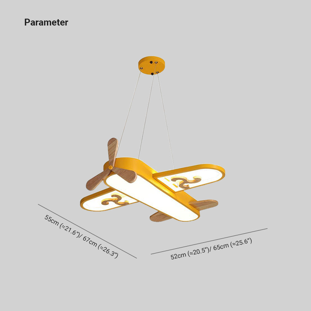 Minori Pendelleuchte Flugzeugform, 2 Farben, 55/67CM Lang - Lumpaz