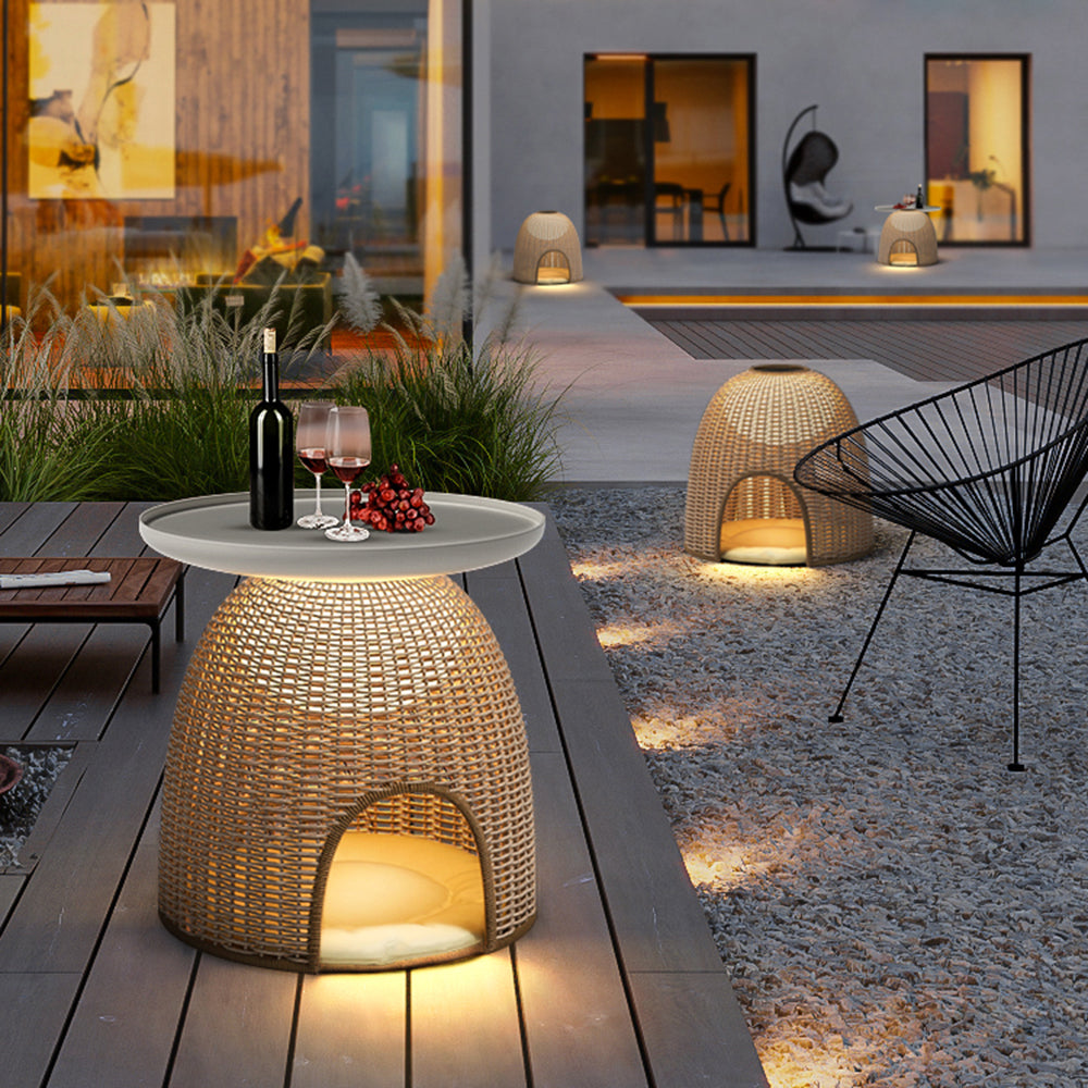 Ritta Außenstehleuchte /mit Tisch, Solar, 40/47CM Lang - Lumpaz