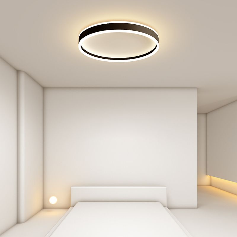 Quinn Deckenleuchte Ring, Minimalistisch, 2 Farben, ∅40CM/50CM - Lumpaz