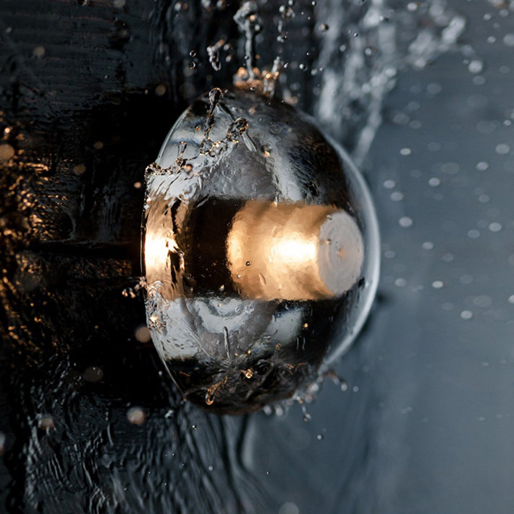 Valentina Halbrund Außenwandleuchte Klar, ∅11CM - Lumpaz