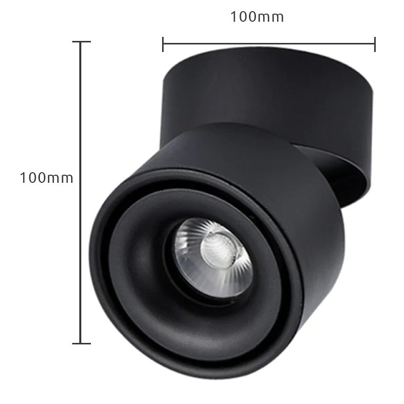 Novak LED Deckenstrahler Aufbau Downlight für Wohnzimmer & Korridor, Weiß - Lumpaz