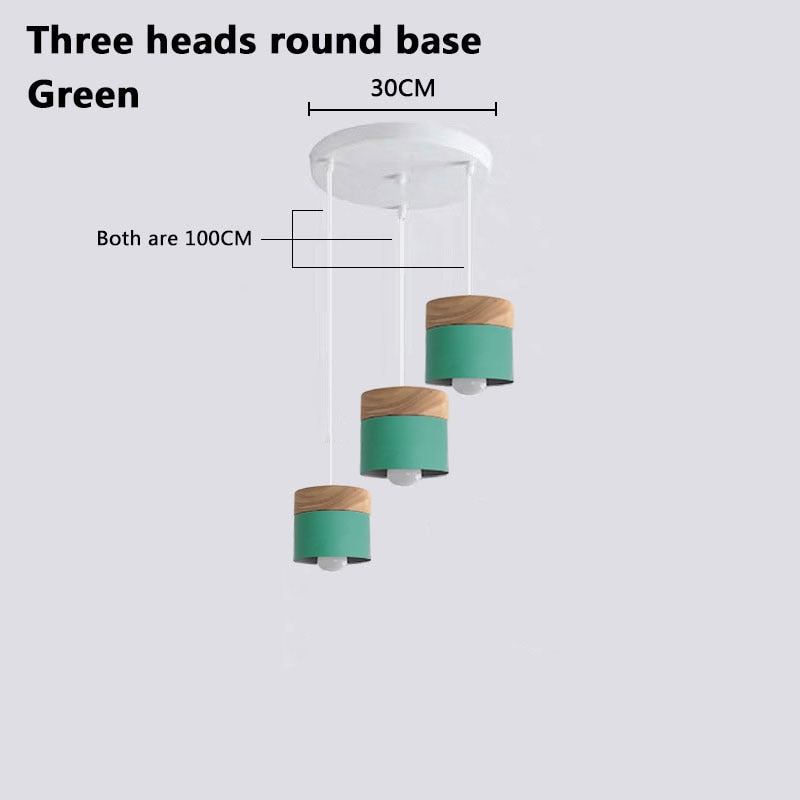 Morandi Nordische Einfache LED Pendelleuchte Makrone Hängeleuchten, Grau - Lumpaz