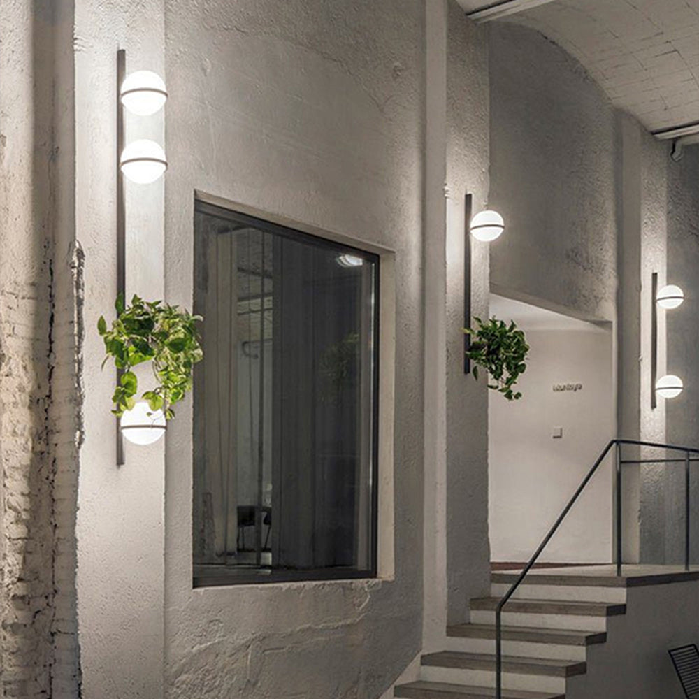 Valentina Außenwandleuchte mit Pflanztopf, Solar, 4 Stile, 55/100/120CM Lang - Lumpaz