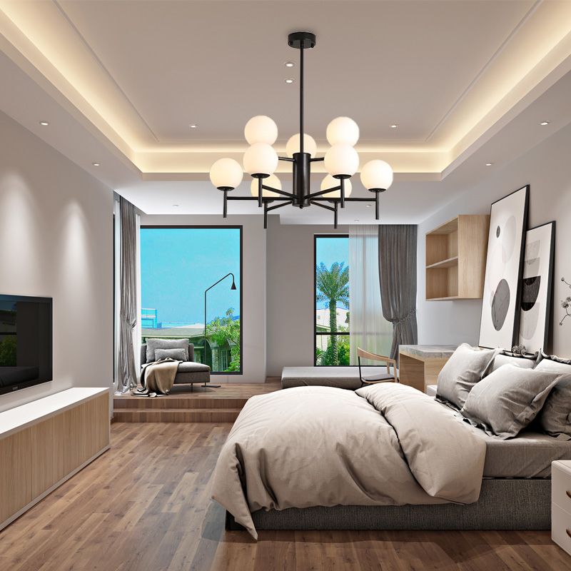 Valentina Zeitgenössisch Kronleuchter, Glas & Metall, 6/8/9/12-flammig - Lumpaz