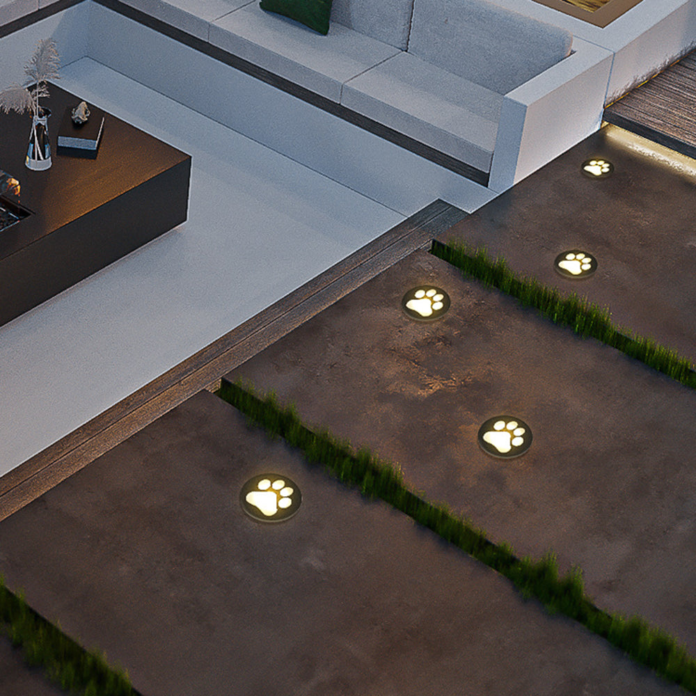 Minori Außen-Bodeneinbaustrahler Katzenpfote, ∅ 15CM - Lumpaz