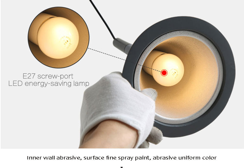 Morandi Nordische Moderne LED Pendelleuchte, Schwarz - Lumpaz