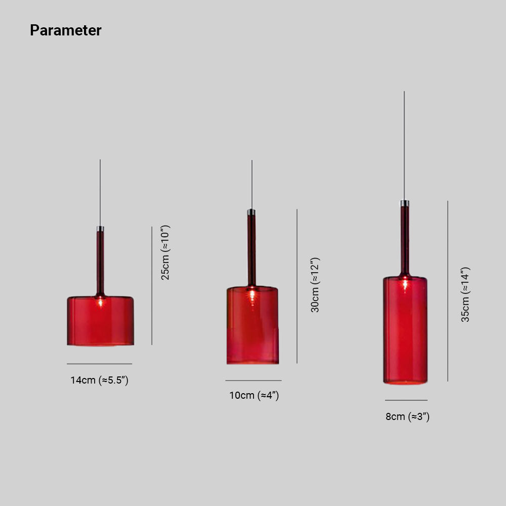 Hailie Pendelleuchte, 3 Stile, 4 Farben - Lumpaz
