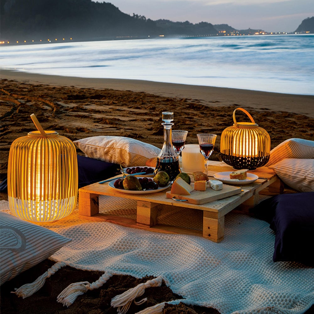 Muto Außenstehleuchte Bambus, 2 Farben, Höhe 29/33/44CM - Lumpaz