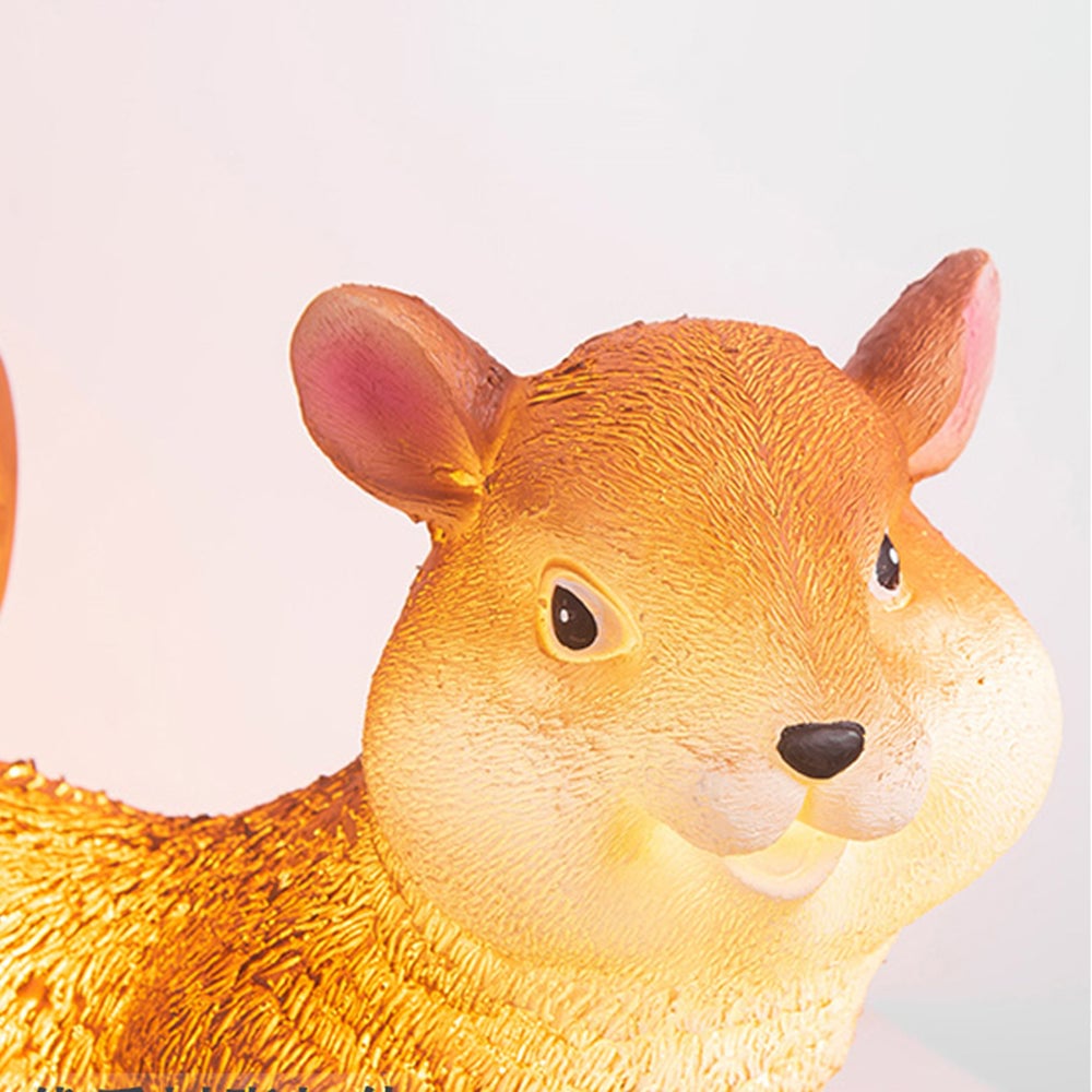Fateh Außenstehleuchte Eichhörnchen, Solar, 2 Stile, Höhe 44/48CM - Lumpaz