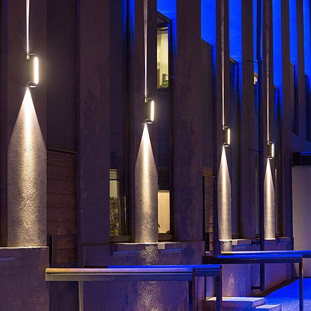 Pena Minimalistisch Außenwandleuchte, 18/28CM Lang - Lumpaz