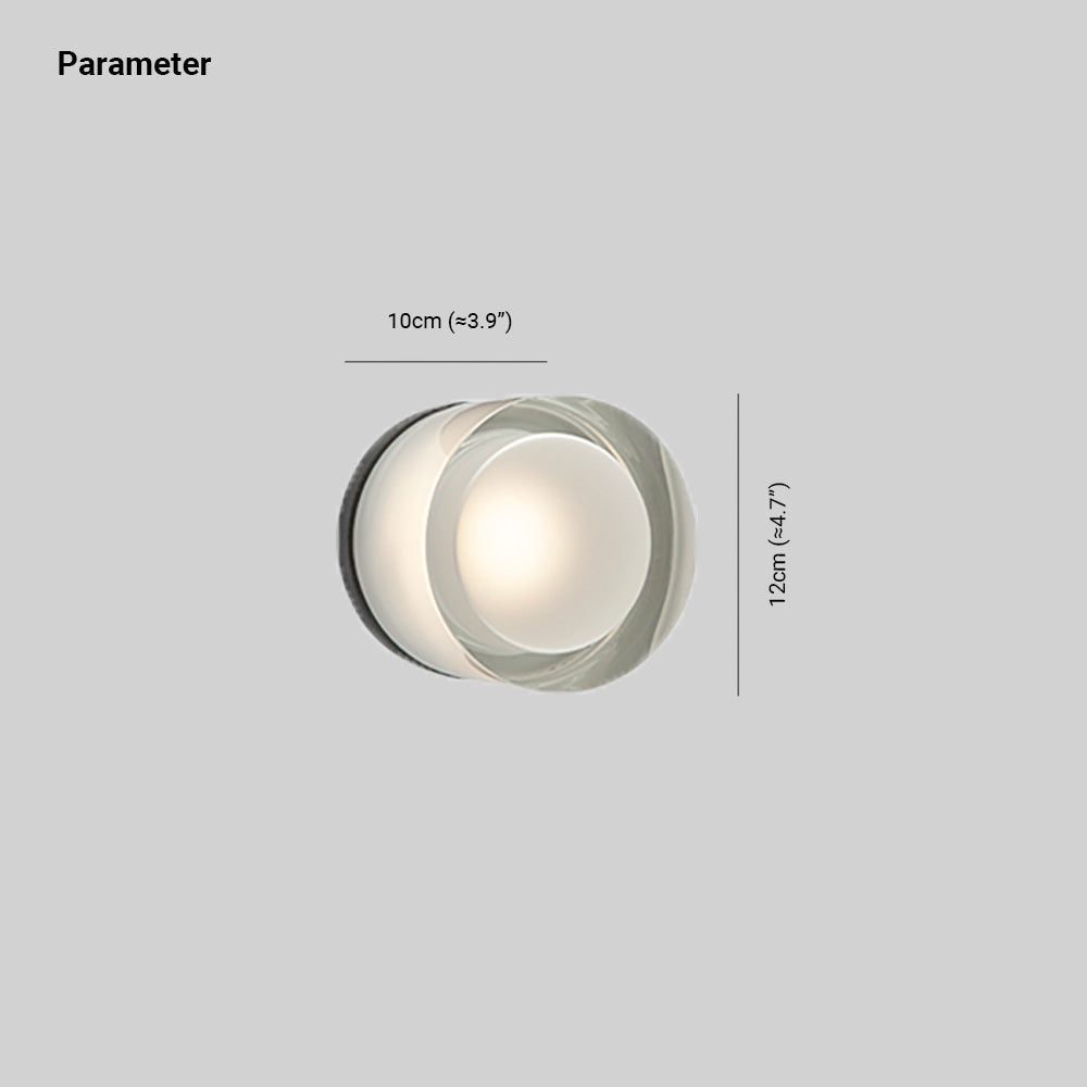 Valentina Außenwandleuchte Klar, ∅12CM - Lumpaz