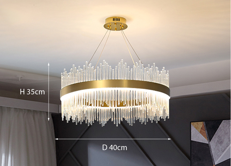 Marilyn Moderne Luxuriöse Kristall Kronleuchter, ∅50CM - Lumpaz