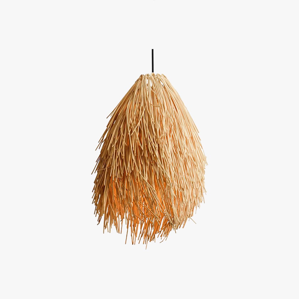 Muto Pendelleuchte Rattan, 35CMx53CM - Lumpaz