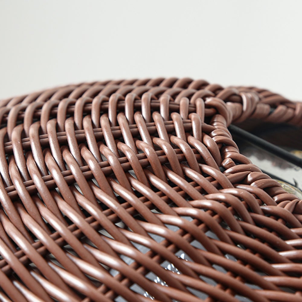 Ritta Außenpendelleuchte, Metall & Rattan, 2 Farben, ∅40/60CM - Lumpaz