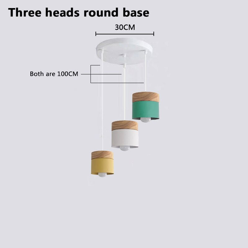 Morandi Nordische Einfache LED Pendelleuchte Makrone Hängeleuchten, Grau - Lumpaz