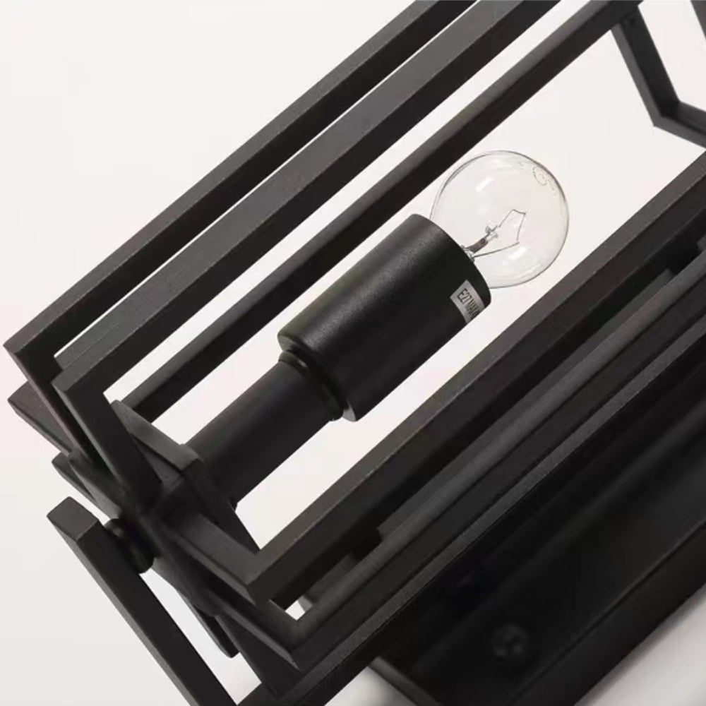 Orr Außenwandleuchte Schwarz, Rechteckig, Metall, 57CM Lang - Lumpaz