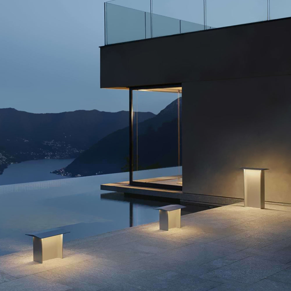 Orr Modern Außen-Pollerleuchte Grau Solar, 32CM/72CM Lang - Lumpaz