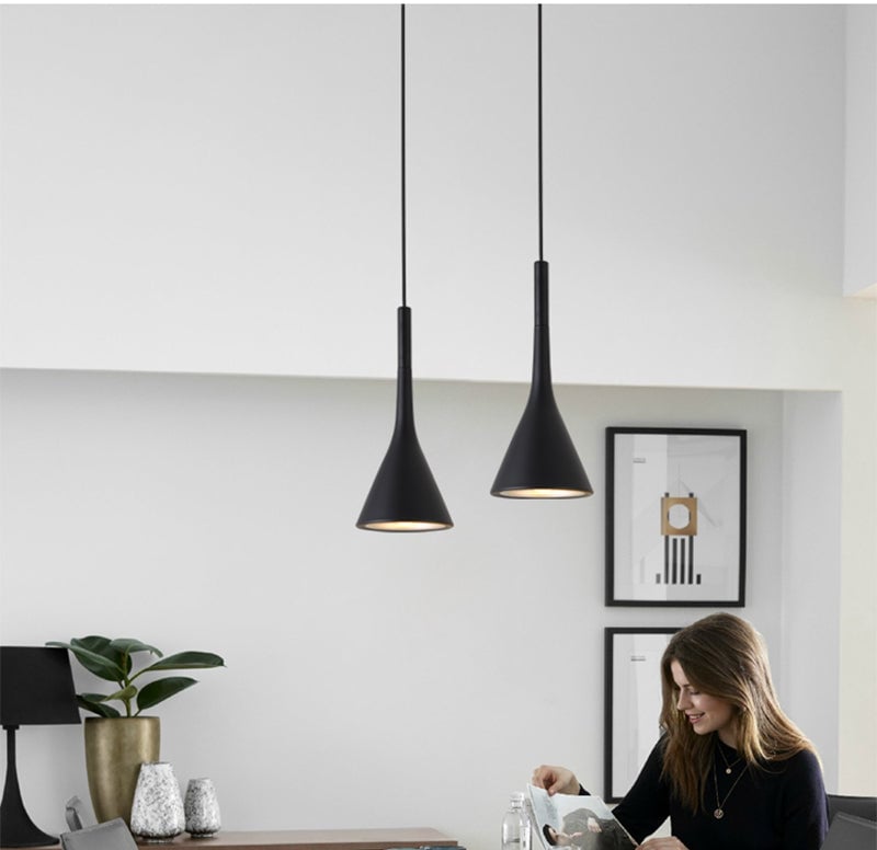 Morandi Nordische Moderne LED Pendelleuchte, Schwarz - Lumpaz