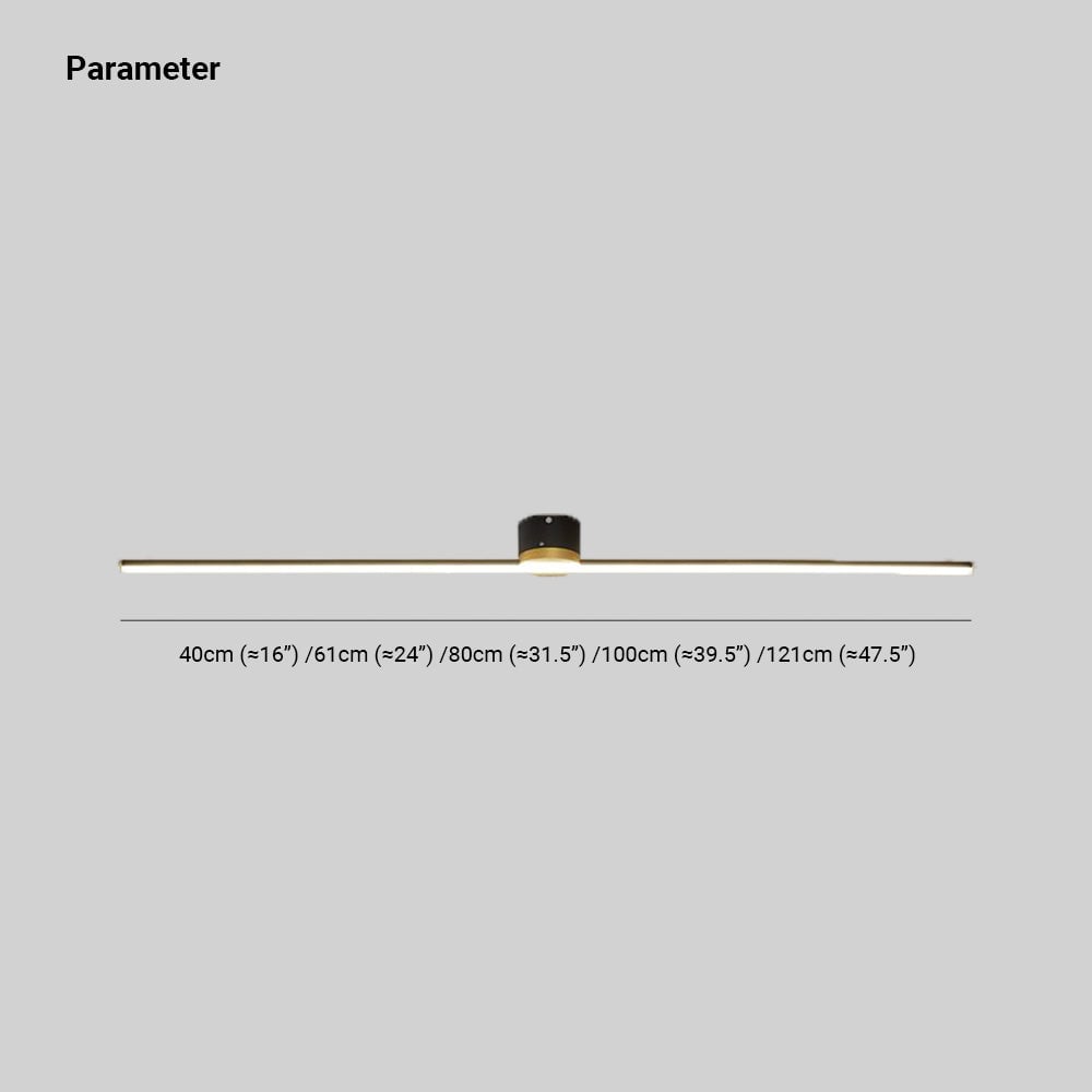 Edge Deckenleuchte Linear, 2 Farben, 40//60/100/121CM Lang - Lumpaz