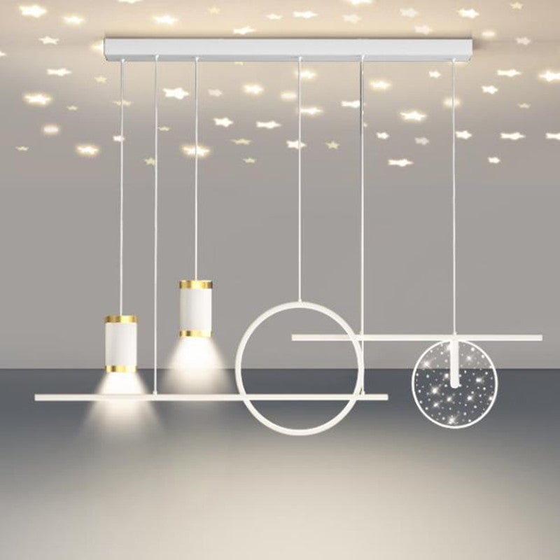 Madina Modern Pendelleuchte Line für Esszimmer,100CM Lang - Lumpaz