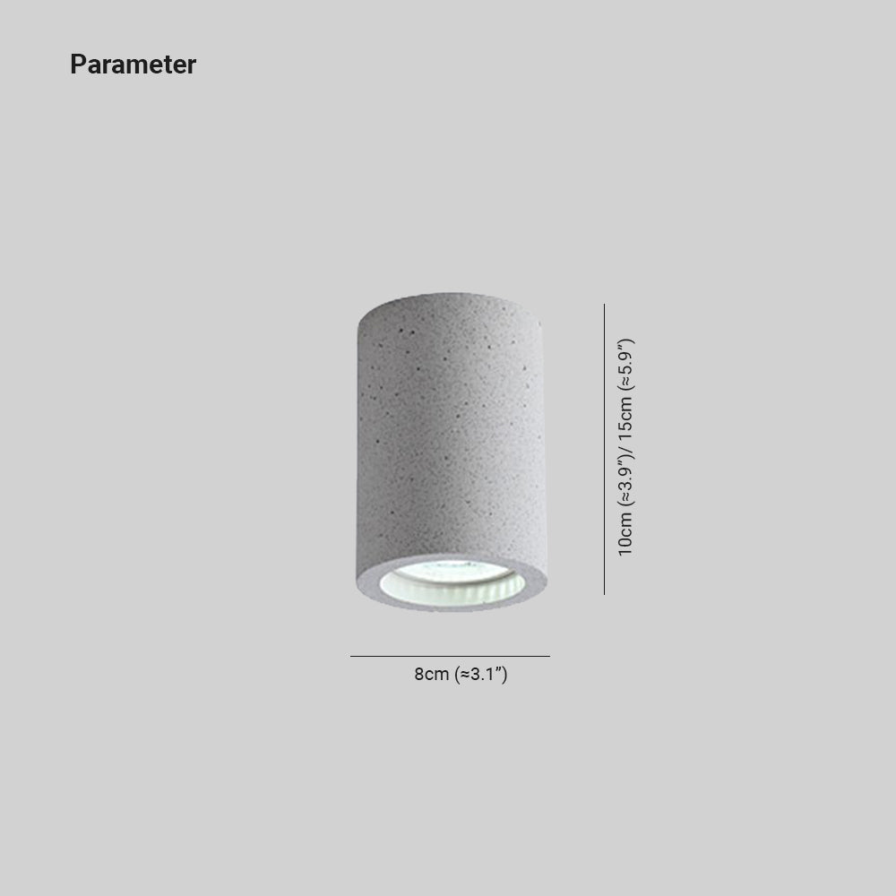 Freja Deckenleuchte Zylinder-Korridor, 3 Farben, 10CM/15CM Lang - Lumpaz