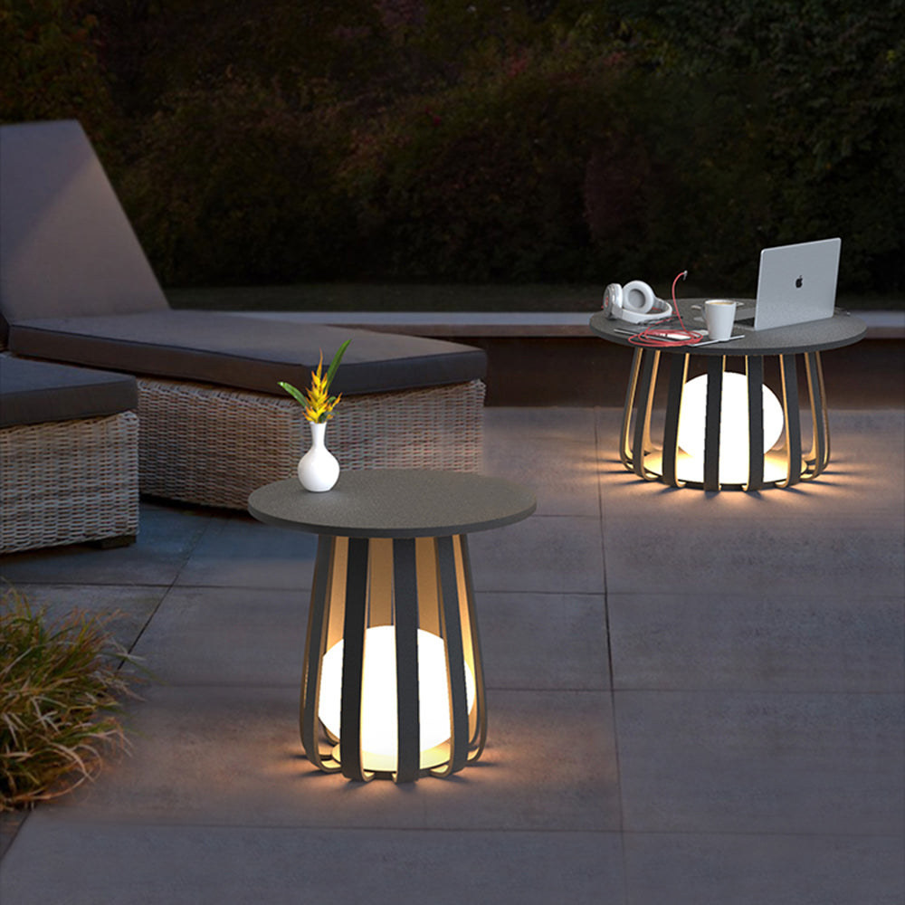 Orr Außenstehleuchte /mit Tisch, Solar, 2 Stile, Höhe 45/55CM - Lumpaz
