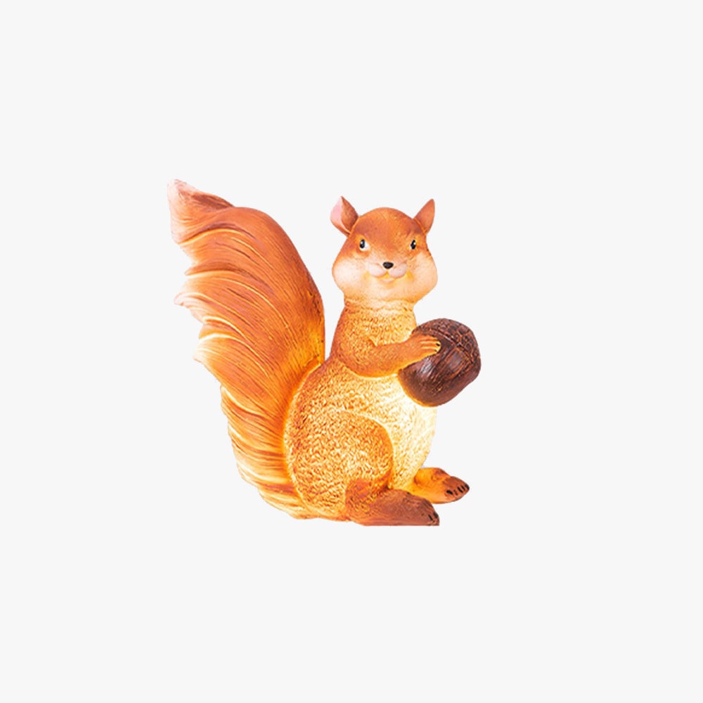 Fateh Außenstehleuchte Eichhörnchen, Solar, 2 Stile, Höhe 44/48CM - Lumpaz
